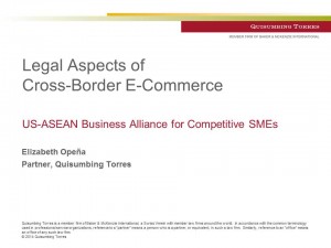 Legal Aspects of Cross-Border E-Commerce