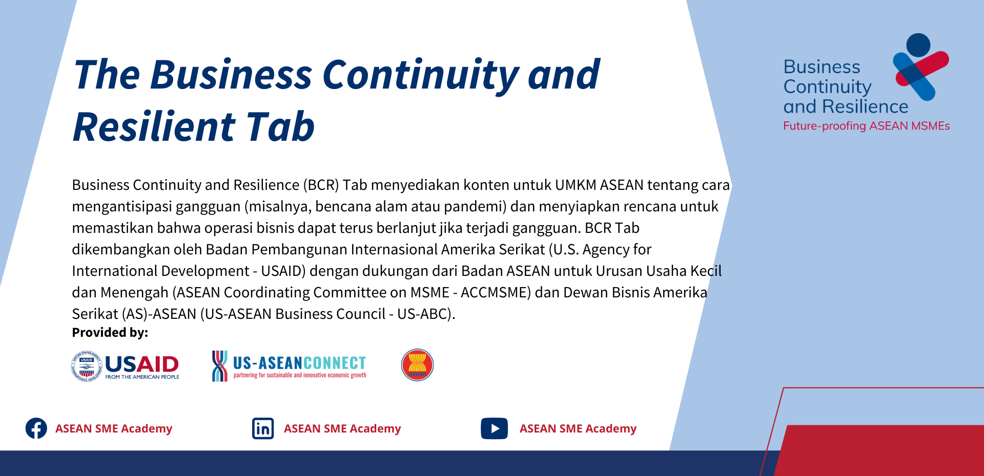 The Business Continuity and Resilient Tab (Bahasa Indonesia)